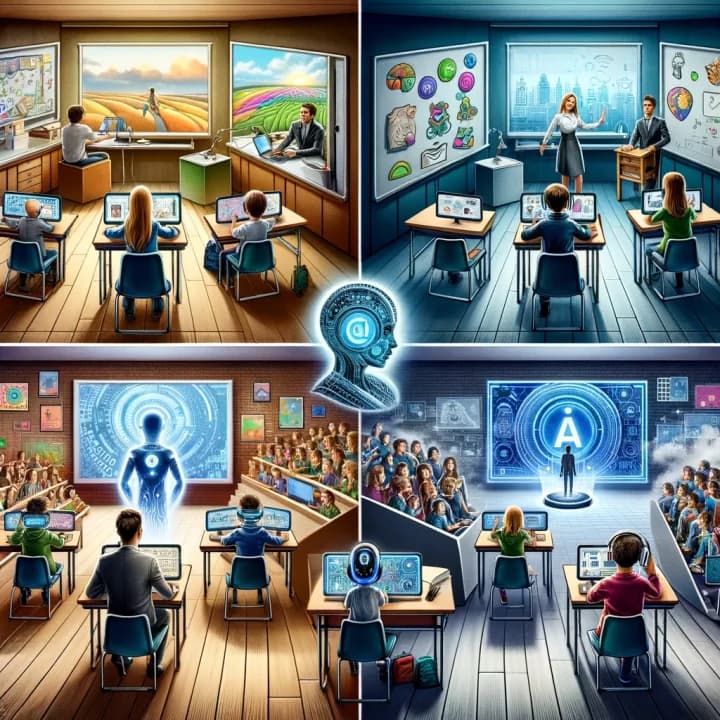 De toekomst van AI in het onderwijs: Vier perspectieven