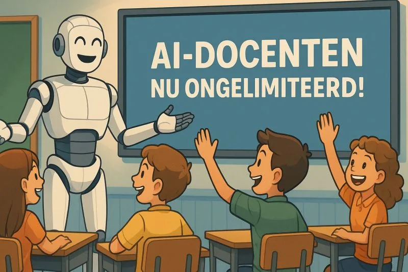LinkedIn-bijdrage van Tom Naberink: AI-docenten nu (eindelijk) ongelimiteerd te gebruiken!