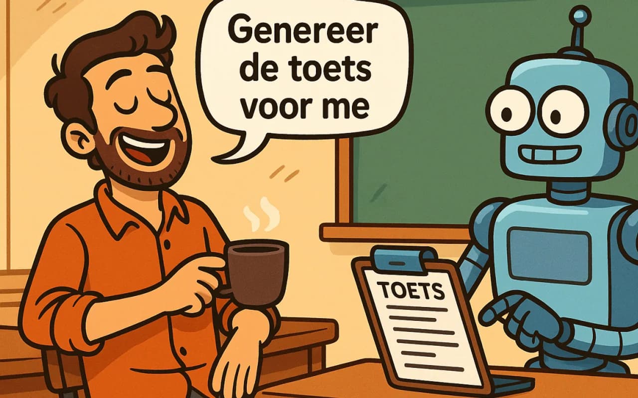 LinkedIn-bijdrage van Tom Naberink: AI in de onderwijspraktijk: opdrachten en toetsen