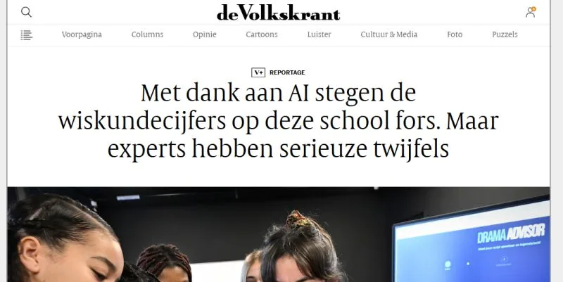 LinkedIn-bijdrage van Tom Naberink: Mijn reactie op het Volkskrant-artikel over AI op school