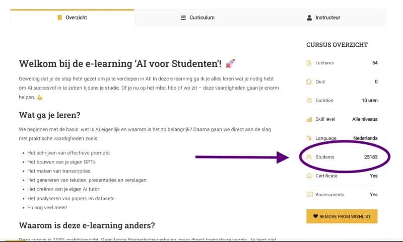LinkedIn-bijdrage van Tom Naberink: 25.000 gebruikers voor AI Voor Studenten