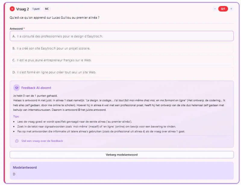 LinkedIn-bijdrage van Tom Naberink: Duizenden leerlingen oefenen met AI-examentrainers