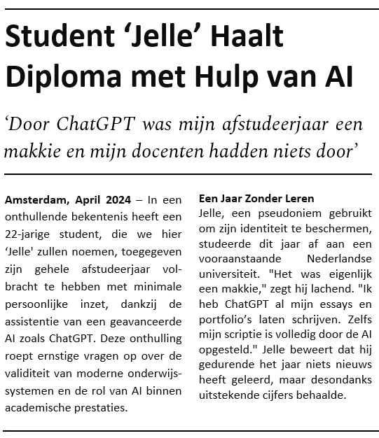 Krantenartikelen van de toekomst